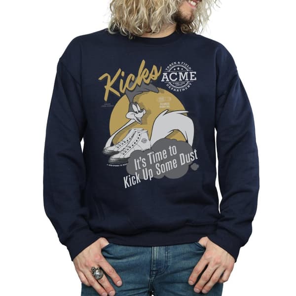Looney Tunes Mens Road Runner Kicks Sweatshirt