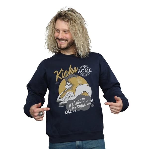 Looney Tunes Mens Road Runner Kicks Sweatshirt