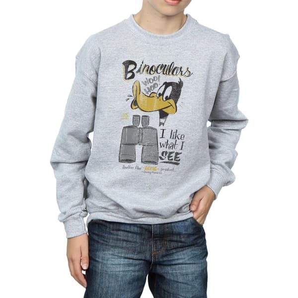Looney Tunes Boys Daffy Duck Binoculars Sweatshirt