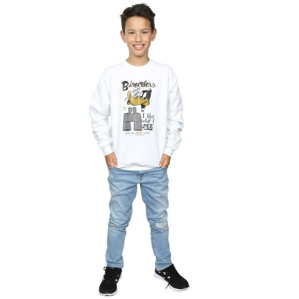 Looney Tunes Boys Daffy Duck Binoculars Sweatshirt