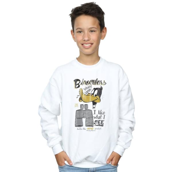 Looney Tunes Boys Daffy Duck Binoculars Sweatshirt