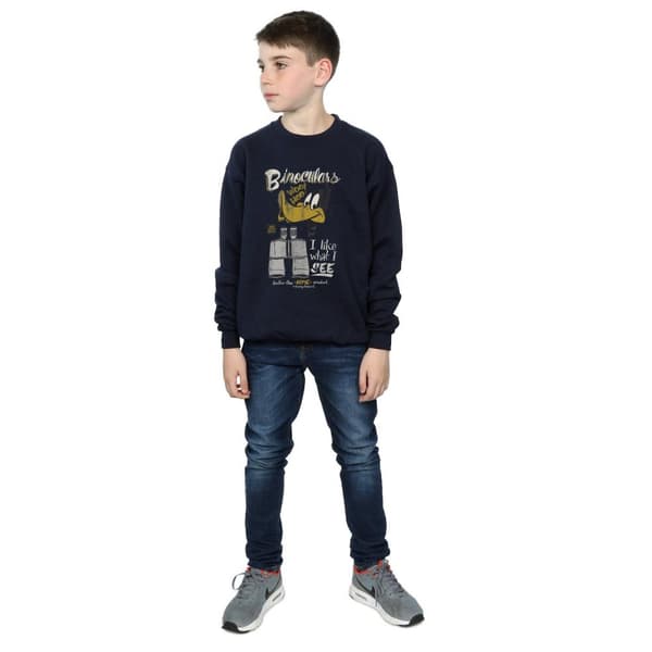Looney Tunes Boys Daffy Duck Binoculars Sweatshirt