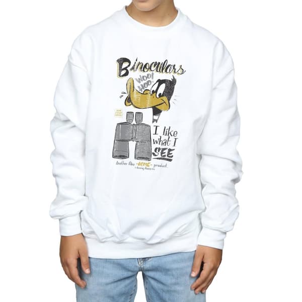 Looney Tunes Boys Daffy Duck Binoculars Sweatshirt