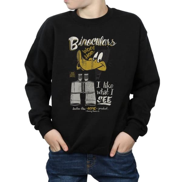 Looney Tunes Boys Daffy Duck Binoculars Sweatshirt