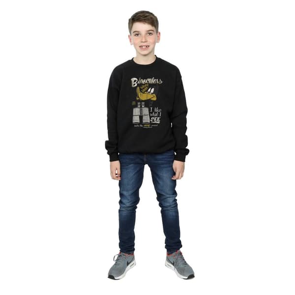 Looney Tunes Boys Daffy Duck Binoculars Sweatshirt