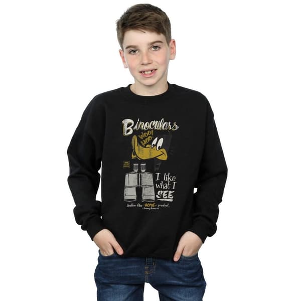 Looney Tunes Boys Daffy Duck Binoculars Sweatshirt