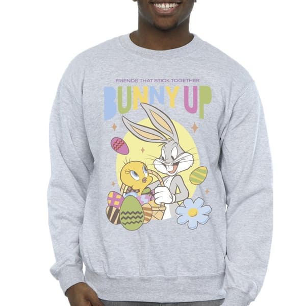 Looney Tunes Mens Bunny Up Sweatshirt