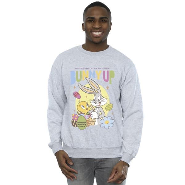 Looney Tunes Mens Bunny Up Sweatshirt