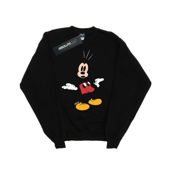 Disney Pojkar Musse Pigg Surprised Sweatshirt Black 7-8 Years