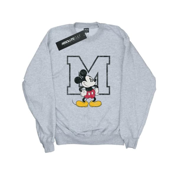 Disney Musse Pigg Classic M Sweatshirt för flickor Sports Grey 12-13 Years