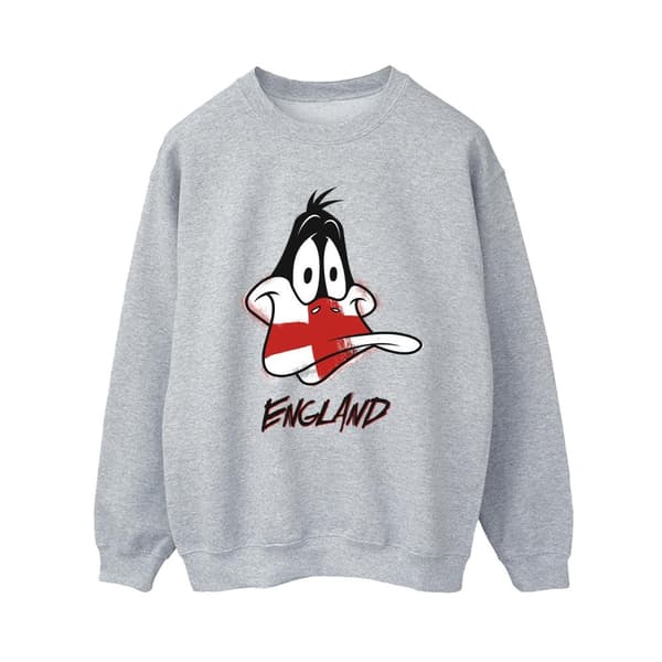 Looney Tunes Dam/Tjej Daffy England Face Sweatshirt
