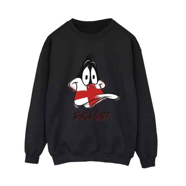 Looney Tunes Dam/Tjej Daffy England Face Sweatshirt