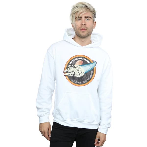 Star Wars Mens Millennium Falcon Badge Hoodie