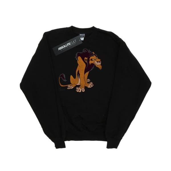 Disney Boys The Lion King Classic Scar Sweatshirt Black 12-13 Years