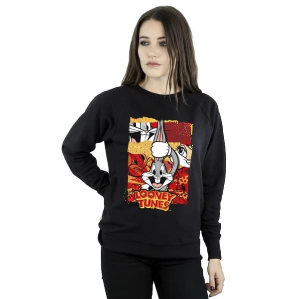 Looney Tunes Womens/Ladies Bugs Rabbit Comic New Year Sweatshirt