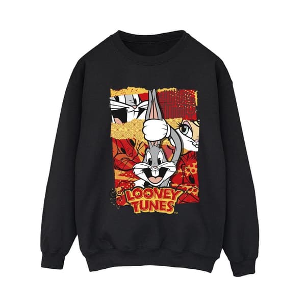 Looney Tunes Womens/Ladies Bugs Rabbit Comic New Year Sweatshirt