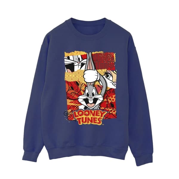 Looney Tunes Womens/Ladies Bugs Rabbit Comic New Year Sweatshirt