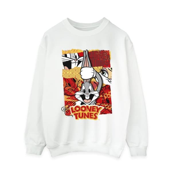Looney Tunes Womens/Ladies Bugs Rabbit Comic New Year Sweatshirt