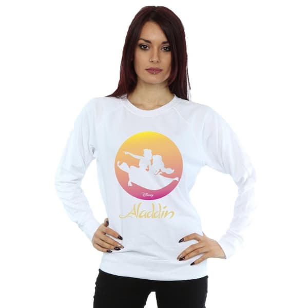 Disney Womens/Ladies Aladdin Flying Sunset Sweatshirt