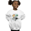 Miniatyrbillede 2 af 5: Harry Potter Girls Hogwarts Painted Crest Sweatshirt