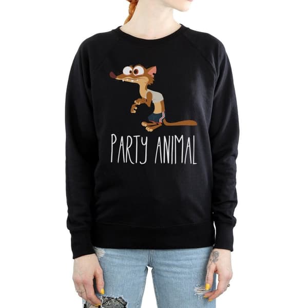 Disney Womens/Ladies Zootropolis Party Animal Sweatshirt
