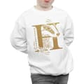 Miniatyrbild 3 av 5: Harry Potter Hufflepuff Glitter Sweatshirt för pojkar
