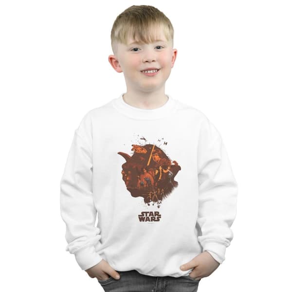 Star Wars Boys Yoda Montage Sweatshirt