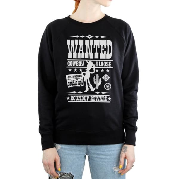 Disney Womens/Ladies Toy Story Wanted Poster Sweatshirt