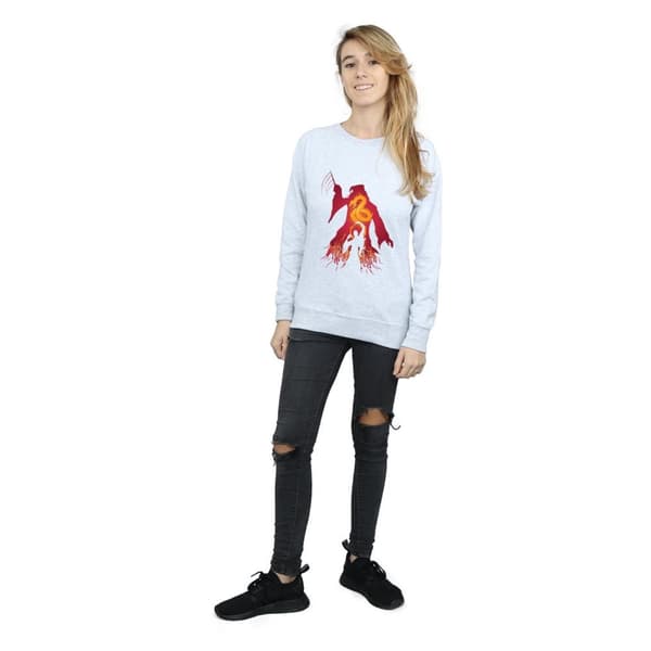 Harry Potter Dam/Tjej Dumbledore Silhuett Sweatshirt
