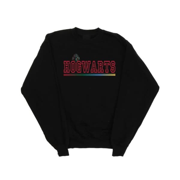 Harry Potter Girls Hogwarts Collegial Sweatshirt Black 12-13 Years
