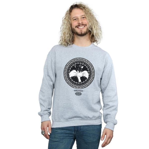 Looney Tunes Herr Sylvester Greek Circle Sweatshirt