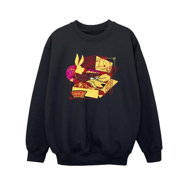 Looney Tunes Boys Wile E Coyote Bugs Rabbit New Year Sweatshirt
