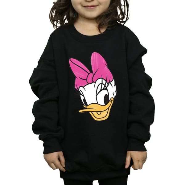 Disney Girls Daisy Duck Head Painted Sweatshirt