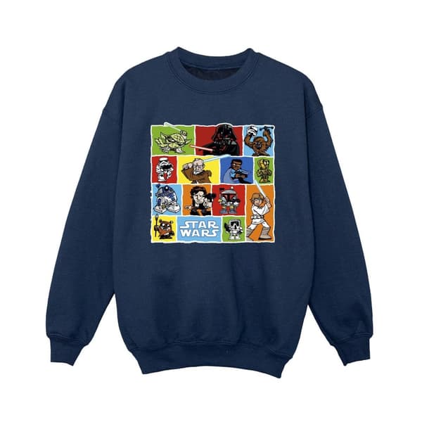 Star Wars Pojkar Serieteckning Montage Sweatshirt