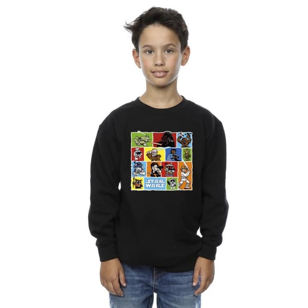 Star Wars Pojkar Serieteckning Montage Sweatshirt