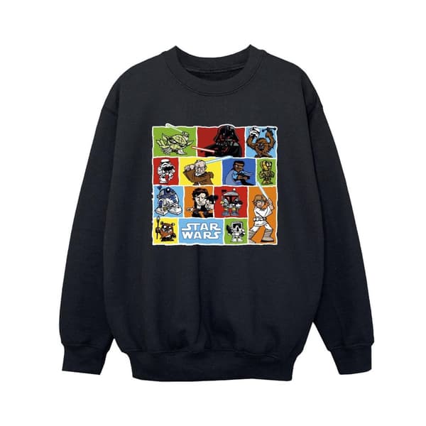 Star Wars Pojkar Serieteckning Montage Sweatshirt