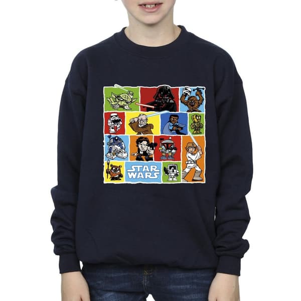 Star Wars Pojkar Serieteckning Montage Sweatshirt
