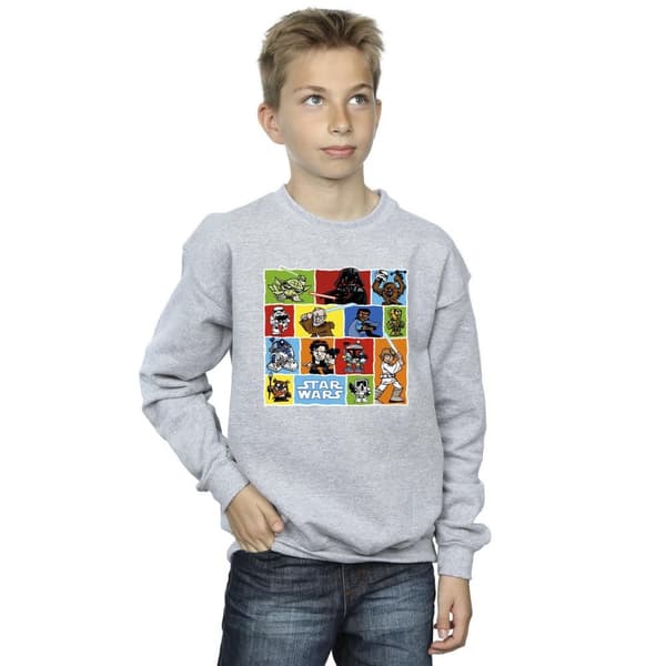 Star Wars Pojkar Serieteckning Montage Sweatshirt