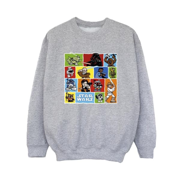 Star Wars Pojkar Serieteckning Montage Sweatshirt