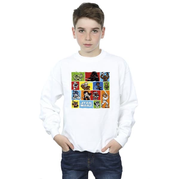 Star Wars Pojkar Serieteckning Montage Sweatshirt
