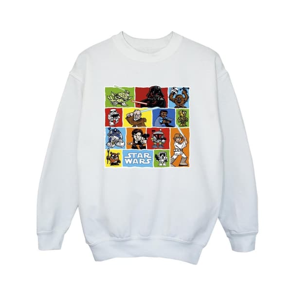 Star Wars Pojkar Serieteckning Montage Sweatshirt
