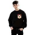 Pikkukuva 2 / 5: Looney Tunes Mens Tasmanian Devil Face Faux Pocket Sweatshirt