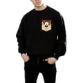 Miniatyrbild 3 av 5: Looney Tunes Sweatshirt med fuskficka och djävulsansikte från Tasmanien