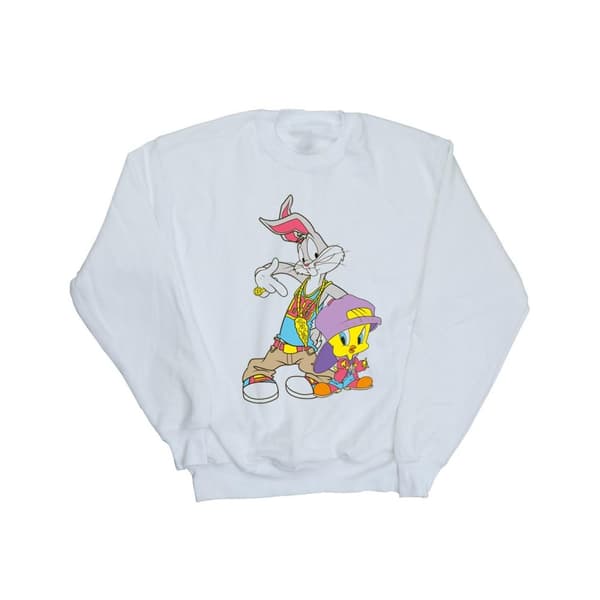 Looney Tunes Mens Bugs And Tweety Hip Hop Sweatshirt