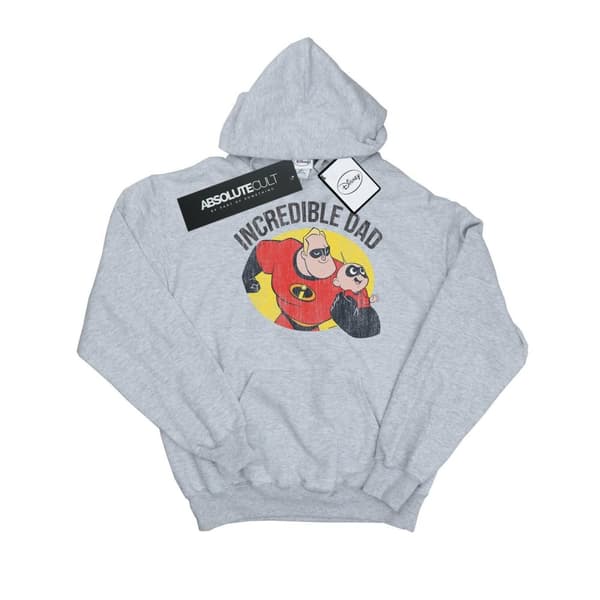 Disney Mens The Incredibles Bob Parr Incredible Dad Hoodie