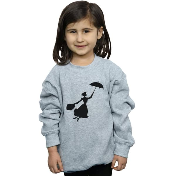 Disney Sweatshirt med flygande silhuett av Mary Poppins för flickor