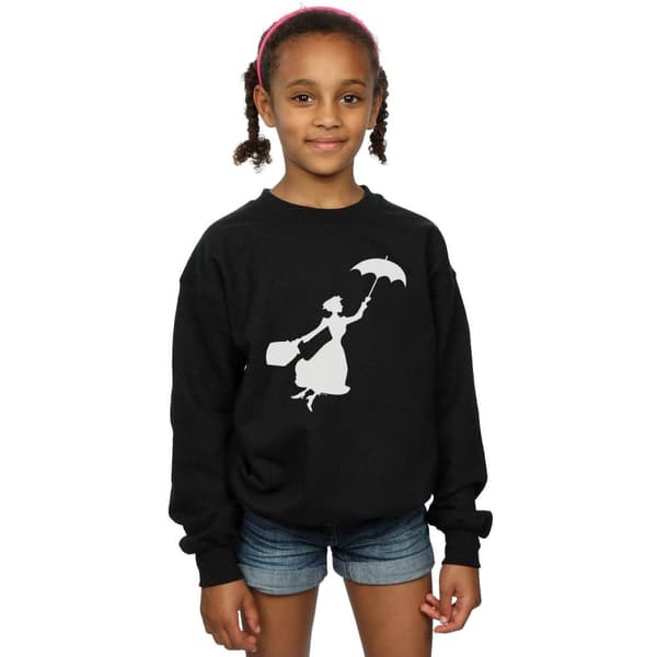 Disney Sweatshirt med flygande silhuett av Mary Poppins för flickor