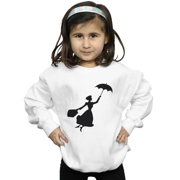 Disney Sweatshirt med flygande silhuett av Mary Poppins för flickor