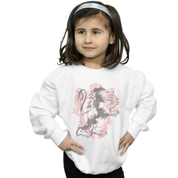 Harry Potter Girls Gryffindor Lion Crest Sweatshirt