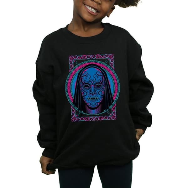 Harry Potter Girls Neon Death Eater Mask Sweatshirt
